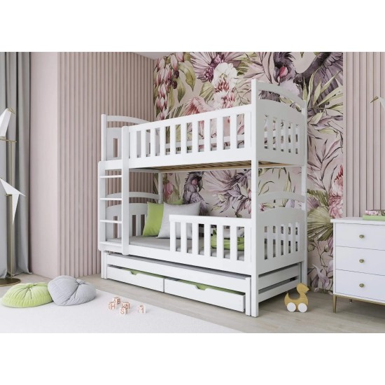 VIKI 90x200 white bunk bed Lano Furniture VIKI 90x200 white bunk bed Lano Furniture