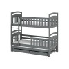 VIKI 90x200 graphite bunk bed Lano Furniture