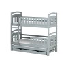 VIKI 80x200 grey bunk bed Lano Furniture