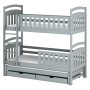 VIKI 80x200 grey bunk bed Lano Furniture