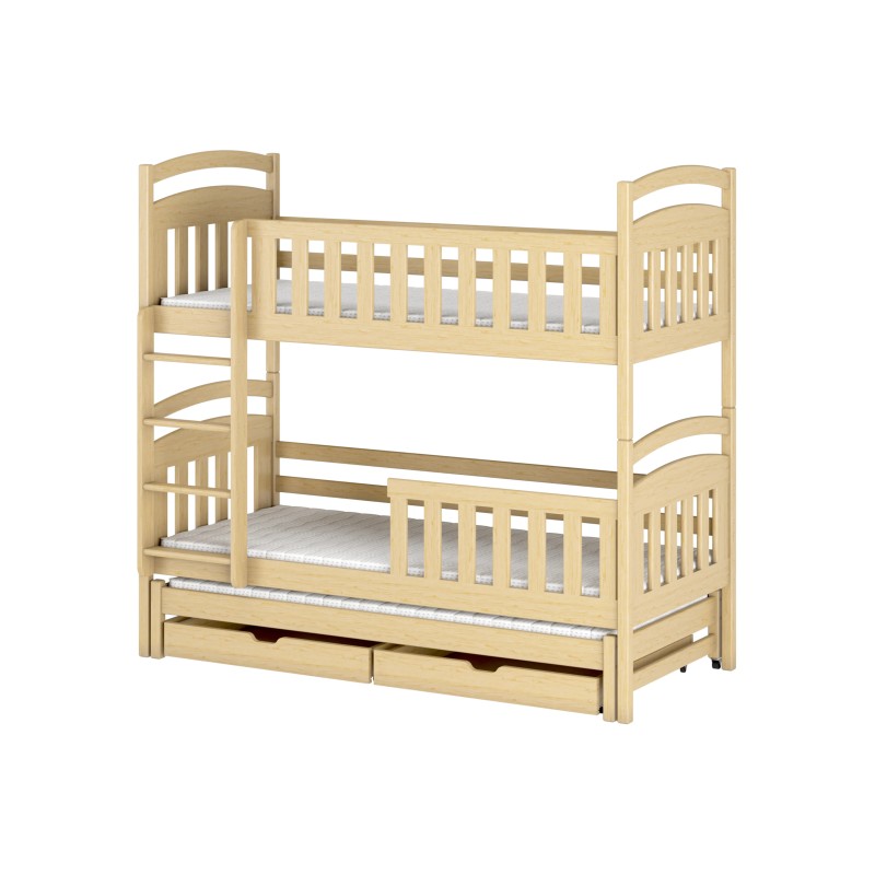 VIKI 80x160 pine bunk bed Lano Furniture