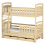 VIKI 80x200 pine bunk bed Lano Furniture