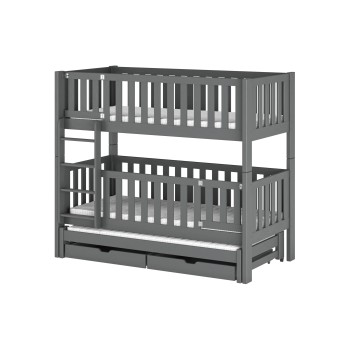 AGATA 80x180 graphite bunk bed Lano Furniture