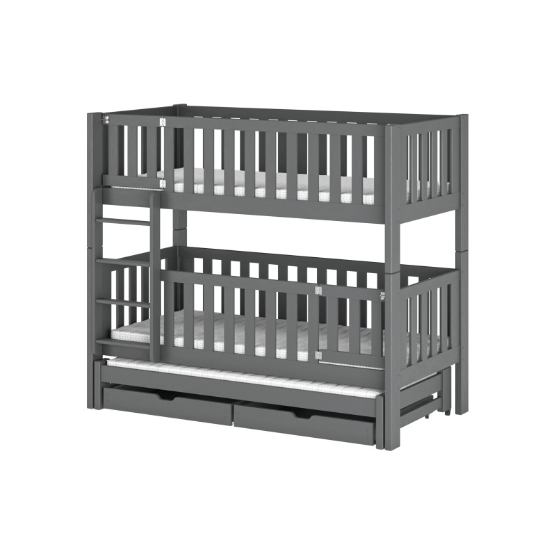 AGATA 80x180 graphite bunk bed Lano Furniture