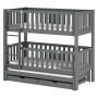 AGATA 80x180 graphite bunk bed Lano Furniture