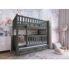 AGATA 80x180 graphite bunk bed Lano Furniture