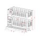 AGATA 80x180 graphite bunk bed Lano Furniture