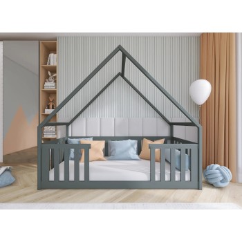 BEE 90x190 graphite children's house bed Lano Furniture