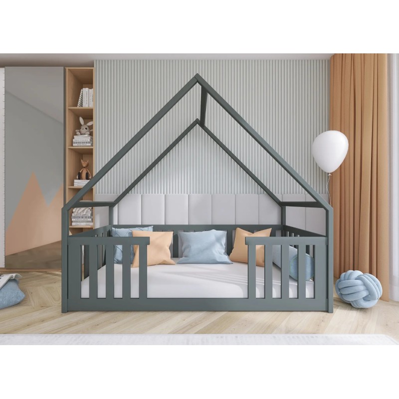 BEE 90x190 graphite childrens house bed Lano Furniture