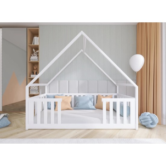 BEE 90x190 pine childrens house bed Lano Furniture