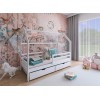 Κρεβάτι Σπιτάκι Montessori LILA 80x180 white