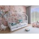 Κρεβάτι Σπιτάκι Montessori - LILA 80x200 white