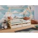 Κρεβάτι Σπιτάκι Montessori - LILA 80x200 pine