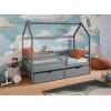 Κρεβάτι Σπιτάκι Montessori - LILA 80x200 grey