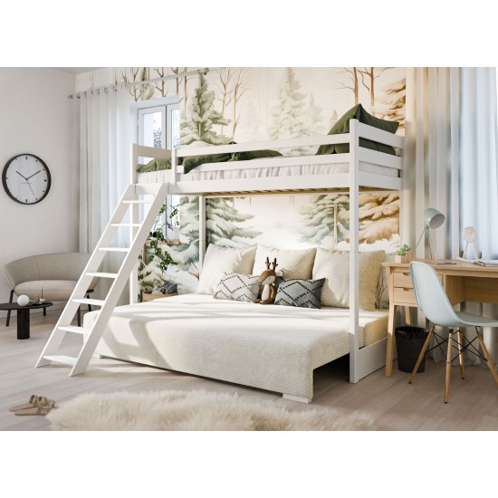 Παιδική Κουκέτα - SOFINO 90x200/140x200 -Χρώμα Αsh grey - Με καναπέ πτυσσόμενο beige POSO 38 Παιδική Κουκέτα - SOFINO 90x200/140x200 -Χρώμα Αsh grey - Με καναπέ πτυσσόμενο beige POSO 38