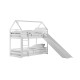Κουκέτα Montessori με Τσουλήθρα - PLAY 80x180 white