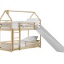 Κουκέτα Montessori με Τσουλήθρα - PLAY 90x200 pine bunk bed with slide Lano Furniture