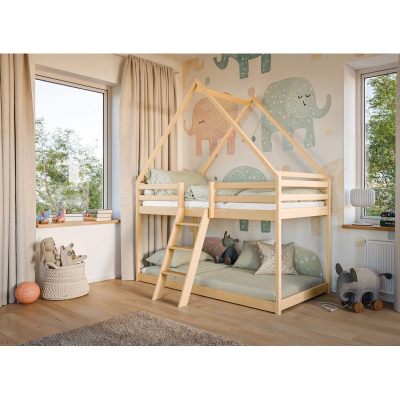 Παιδική Κουκέτα Σπιτάκι SWEET 90x200 pine