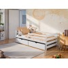 LEON 90x200 white childrens single bed Lano Furniture