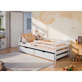 LEON 90x200 white children's single bed Lano Furniture