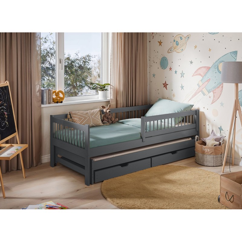 SOFTI 80x160 graphite childrens bed Lano Furniture