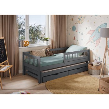 SOFTI 90x190 graphite children's bed Lano Furniture