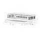 SOFTI 90x200 graphite childrens bed Lano Furniture