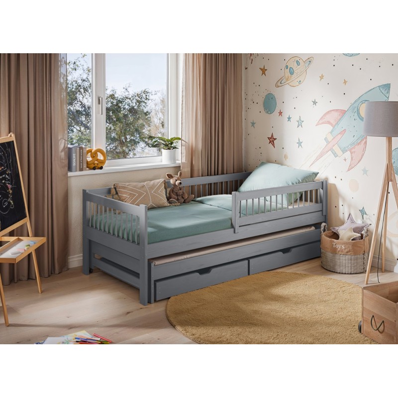 SOFTI 80x160 grey childrens bed Lano Furniture