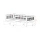 EDI 90x200 white childrens bed Lano Furniture EDI 90x200 white childrens bed Lano Furniture