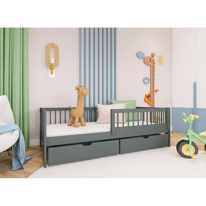 EDI 80x180 graphite childrens bed Lano Furniture