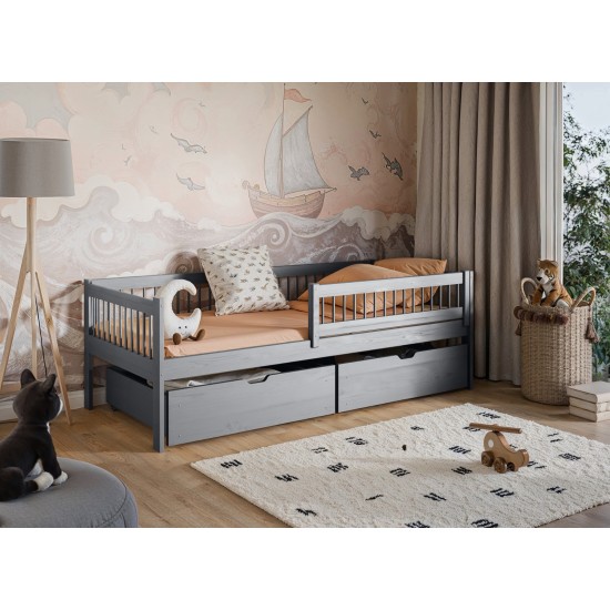 EDI 80x160 grey childrens bed Lano Furniture