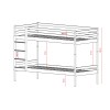 NICO 80x180 white bunk bed Lano Furniture