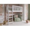 LAURA 80x160 white loft bed Lano Furniture