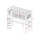 LAURA 80x180 white loft bed Lano Furniture LAURA 80x180 white loft bed Lano Furniture