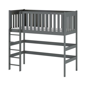 LAURA 80x160 graphite loft bed Lano Furniture