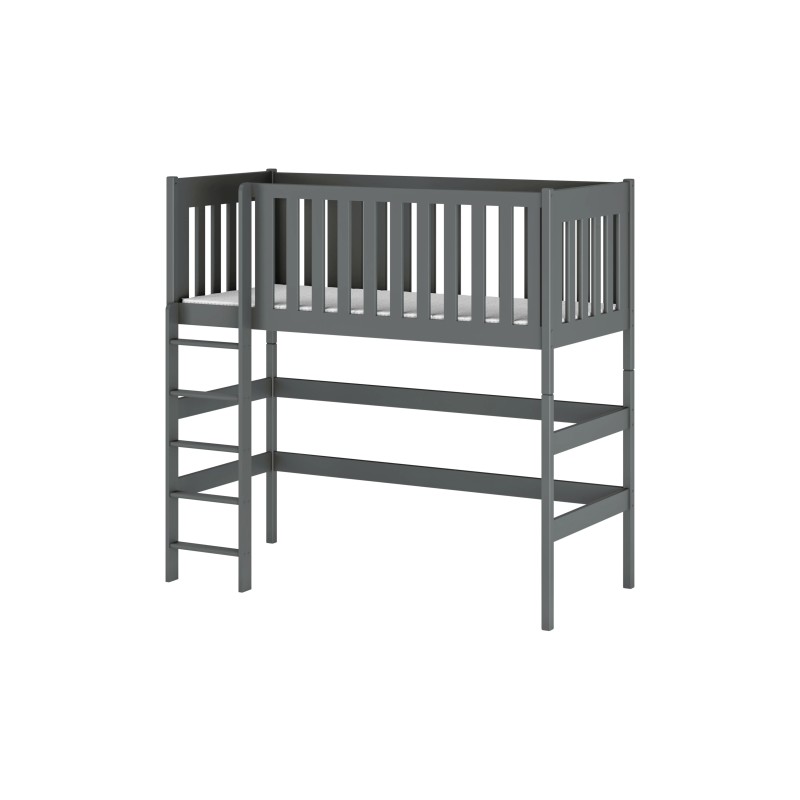 LAURA 80x160 graphite loft bed Lano Furniture