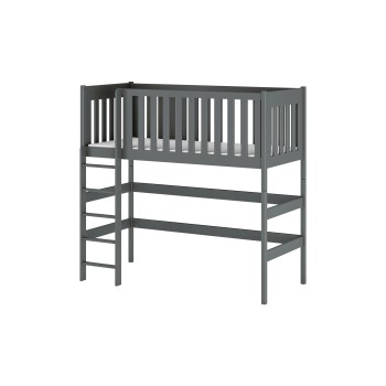 LAURA 80x180 graphite loft bed Lano Furniture