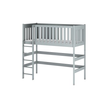 LAURA 80x160 grey loft bed Lano Furniture