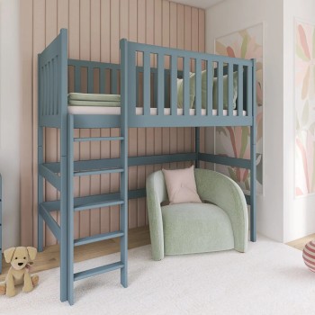 LAURA 80x160 grey loft bed Lano Furniture