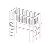 LAURA 80x200 grey loft bed Lano Furniture
