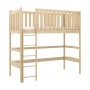 LAURA 80x180 pine loft bed Lano Furniture