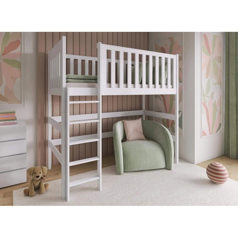 LAURA 80x200 pine loft bed Lano Furniture