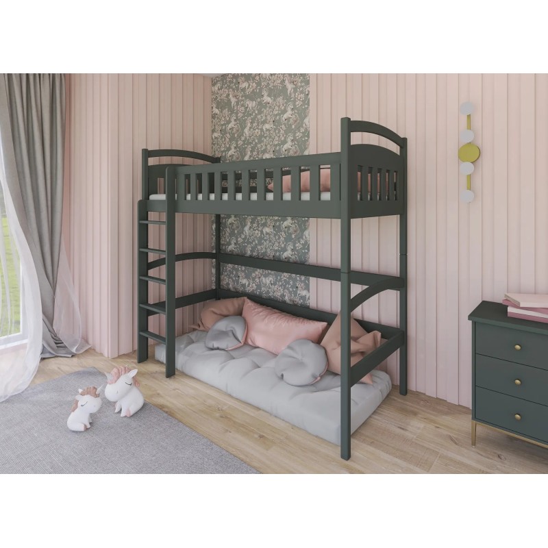 Υπερυψωμένο Παιδικό Κρεβάτι MIA 80x180 graphite