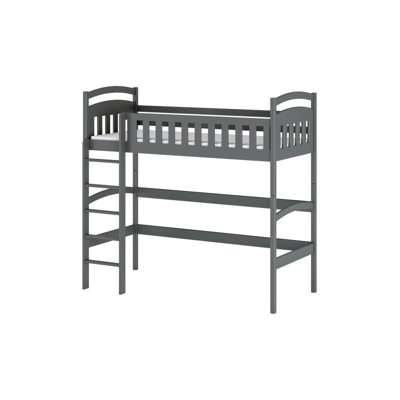 Υπερυψωμένο Παιδικό Κρεβάτι MIA 90x190 graphite