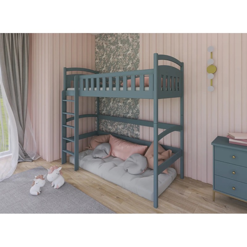 Υπερυψωμένο Παιδικό Κρεβάτι MIA 80x180 grey