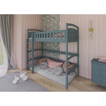 Υπερυψωμένο Παιδικό Κρεβάτι MIA 90x190 - grey