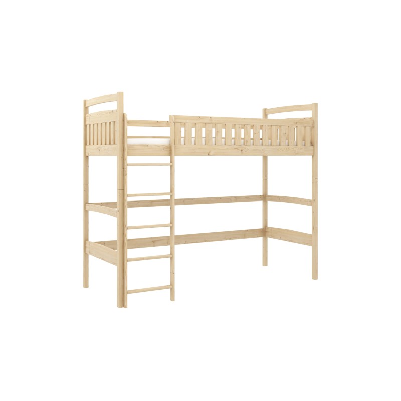 Υπερυψωμένο Παιδικό Κρεβάτι Montessori MIA 80x160 pine