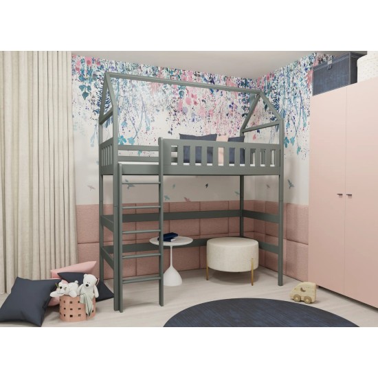 OTYLIA 90x190 graphite loft bed Lano Furniture OTYLIA 90x190 graphite loft bed Lano Furniture