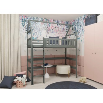 OTYLIA 90x200 graphite loft bed Lano Furniture
