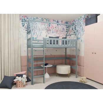 OTYLIA 80x200 grey loft bed Lano Furniture